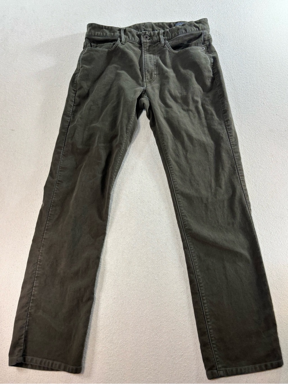 Bonobos Olive Green Stretch Chino Pants Mens 31x32 Slim Straight Casual - Picture 2 of 7